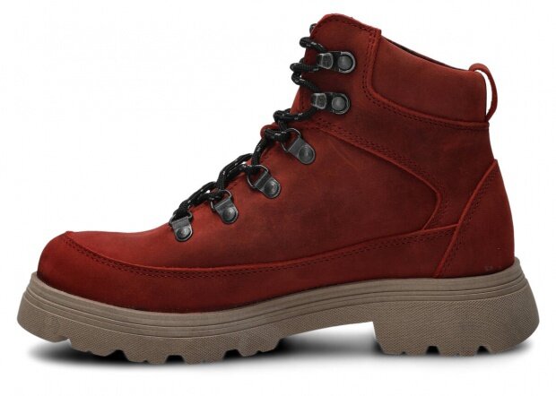 Trekking ankle boot NAGABA 287 red crazy leather