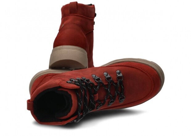 Trekking ankle boot NAGABA 287 red crazy leather