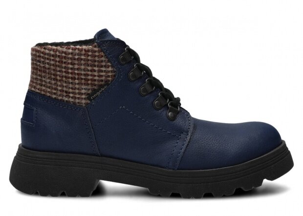 Trekking ankle boot NAGABA 114 navy blue cloud leather