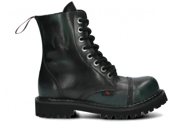 Combat booty NAGABA 8H green-black kabir leather