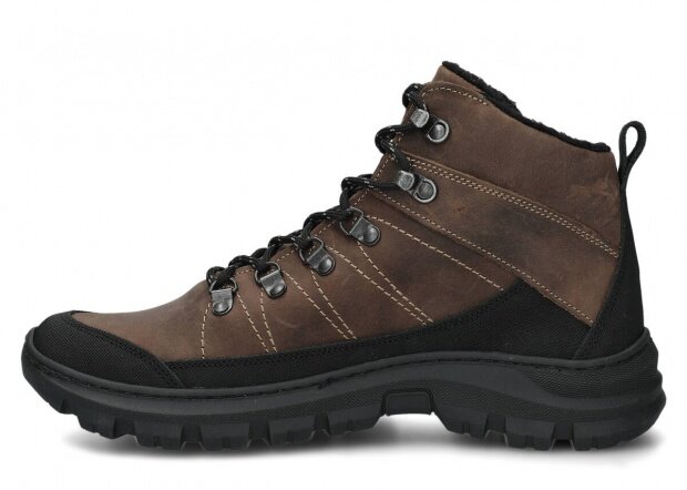 MEN SHOES MODEL 442 OLIVE CRAZY + FELT - SIZE 41