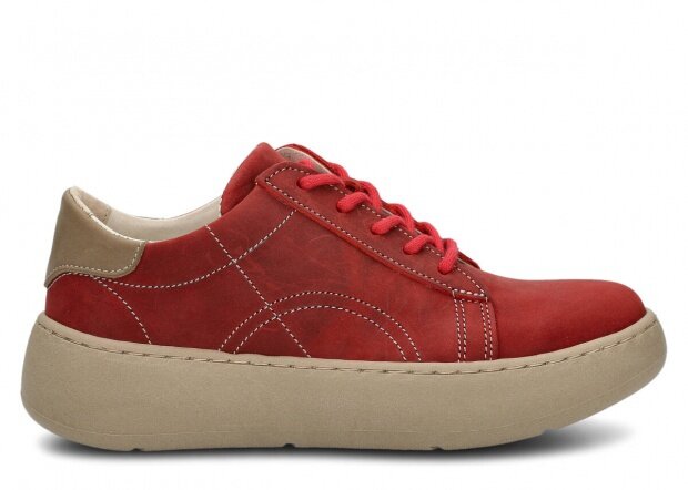 Shoe NAGABA 016 red crazy leather