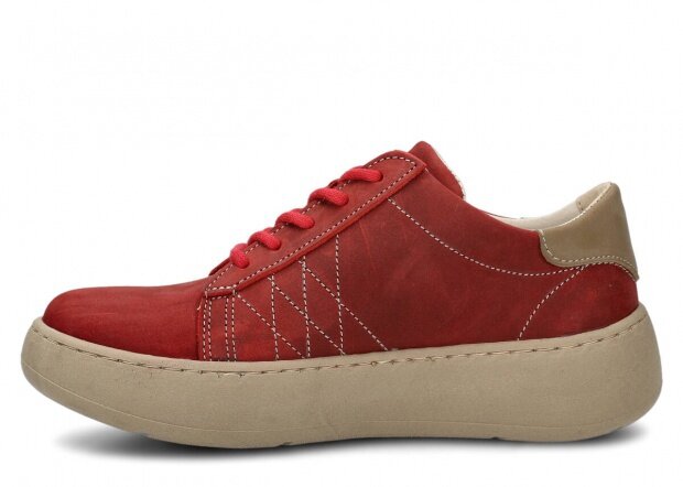 Shoe NAGABA 016 red crazy leather