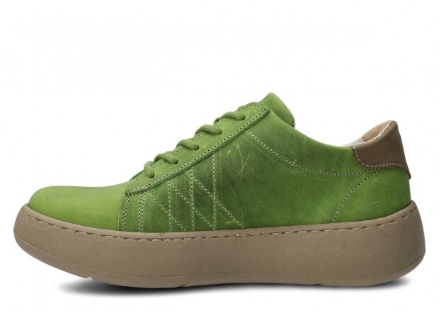 Shoe NAGABA 016 pistachio crazy leather