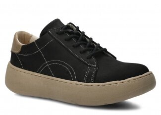 Shoe NAGABA 016 black crazy leather