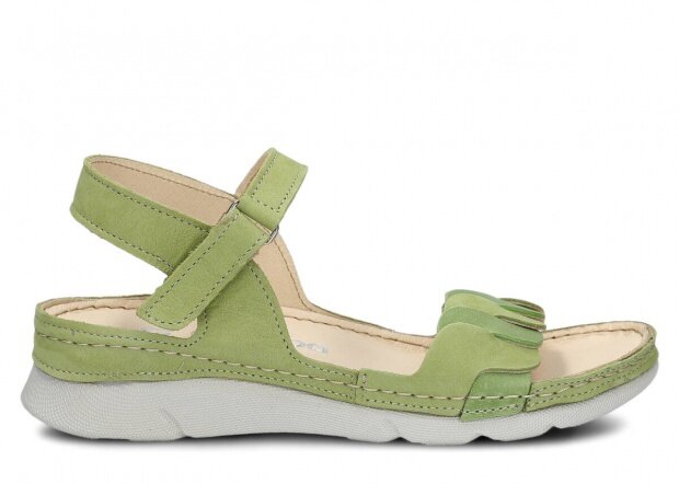 Women's sandal NAGABA 101 light green leather