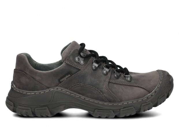 Men's shoe NAGABA 457 graphite crazy leather