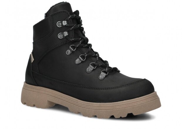 Trekking ankle boot NAGABA 287 black crazy leather