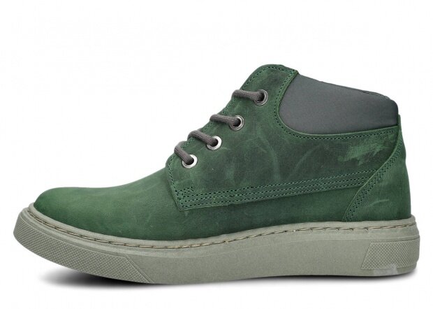 Women's ankle boot NAGABA 615 green crazy leather