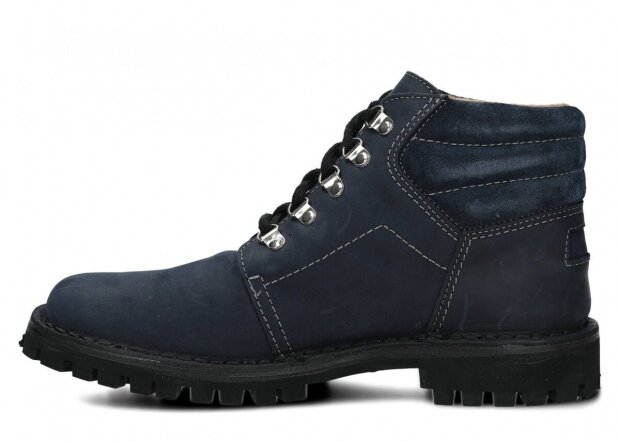 HIKING BOOT NAGABA 112 LUCZ NAVY BLUE CRAZY LEATHER - 40