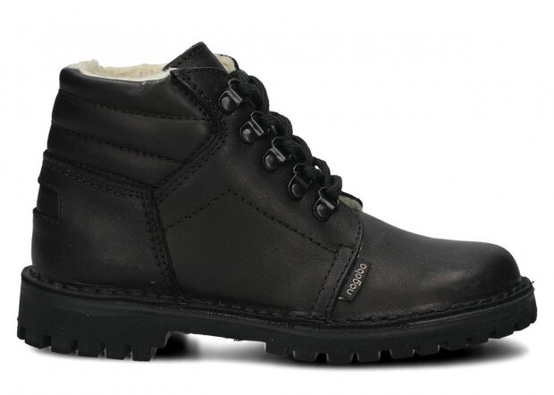 HIKING BOOT NAGABA 112 LUCZ BLACK MAGNUM LEATHER + SHEEPSKIN - 36