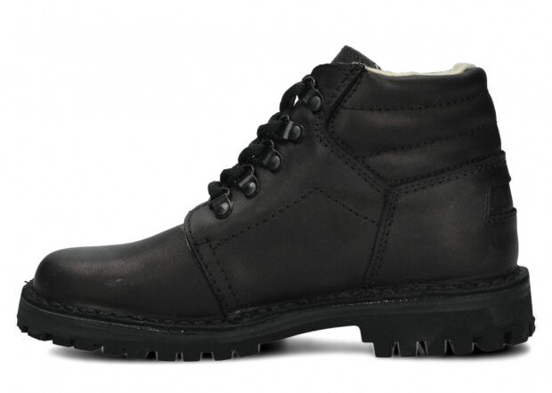 HIKING BOOT NAGABA 112 LUCZ BLACK MAGNUM LEATHER + SHEEPSKIN - 36