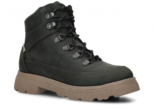 Trekking ankle boot NAGABA 287 khaki crazy leather