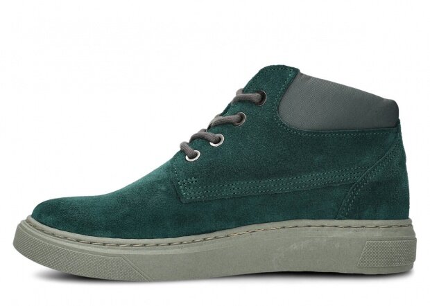Women's ankle boot NAGABA 615 emerald velours leather