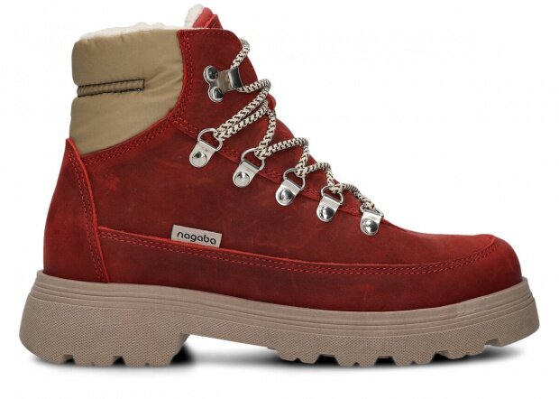 Trekking ankle boot NAGABA 285 red crazy leather