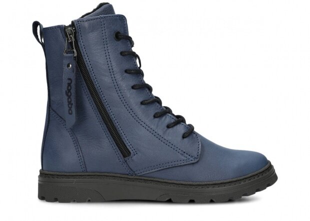 Ankle boot NAGABA 099 navy blue rustic leather