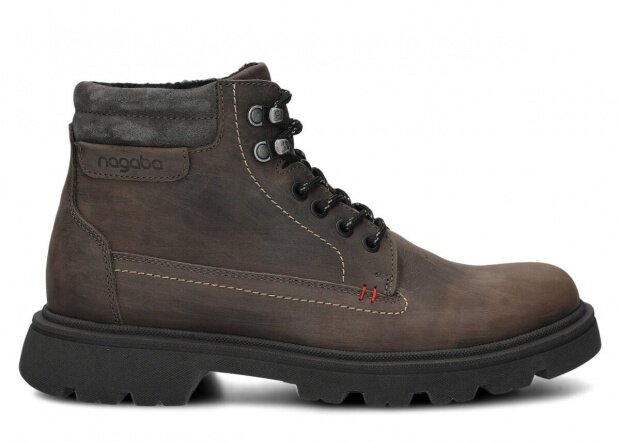 Men's trekking ankle boot NAGABA 471 graphite crazy leather