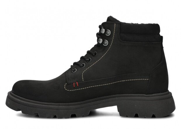 Men's trekking ankle boot NAGABA 471 black crazy leather
