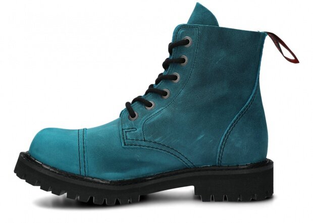 Combat booty NAGABA 6H turquoise crazy leather