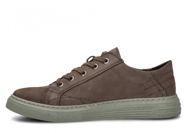 Men's shoe NAGABA 412 olive samuel leather