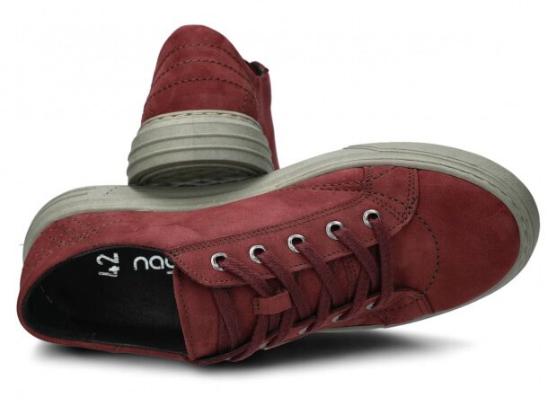 Men's shoe NAGABA 412 burgundy samuel leather