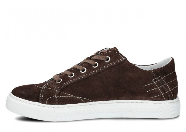Men's shoe NAGABA 411 brown velours leather