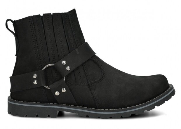 Men's ankle boot NAGABA 417 black crazy leather