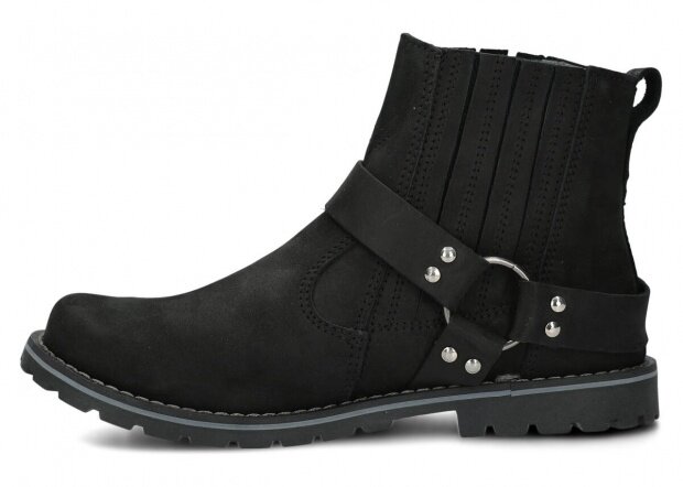 Men's ankle boot NAGABA 417 black crazy leather