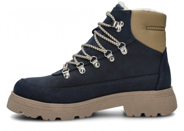 Trekking ankle boot NAGABA 285 navy blue crazy leather