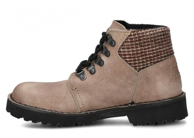 HIKING BOOT NAGABA 112 BEIGE CLOUD LEATHER + FELT - SIZE 37