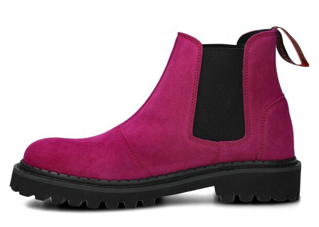Women's ankle boot NAGABA 620 purple velours leather