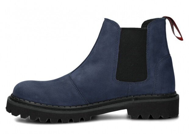 Women's ankle boot NAGABA 620 navy blue samuel leather