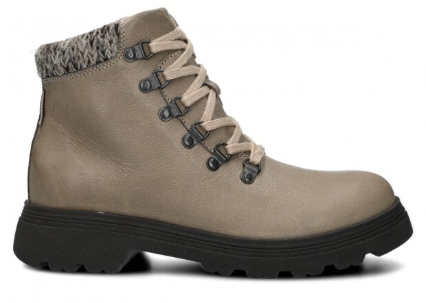 TREKKING ANKLE BOOT NAGABA 286 LIGHT GREY RUSTIC LEATHER - 38