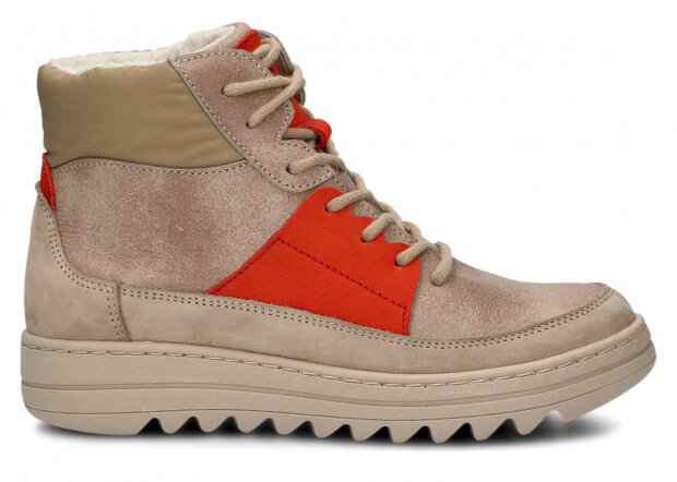 YOUTH BOOT MODEL 612 BEIGE CLOUD LEATHER + SHEEPSKIN - SIZE 37