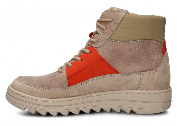 YOUTH BOOT MODEL 612 BEIGE CLOUD LEATHER + SHEEPSKIN - SIZE 37
