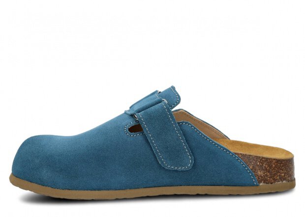 Profiled Slides NAGABA 018 jeans velours leather 