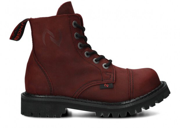 Combat booty NAGABA 6H burgundy crazy leather