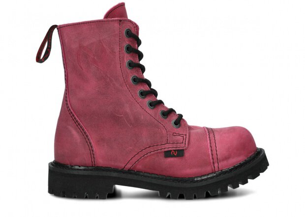 Combat booty NAGABA 8H pink crazy leather