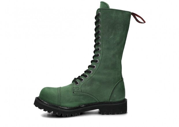 Combat booty NAGABA 14H green crazy leather