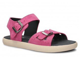 Youth shoes sandal NAGABA 027 pink velours leather