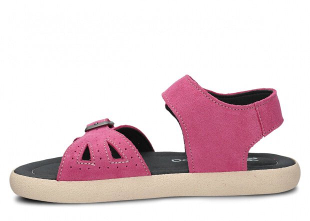 Youth shoes sandal NAGABA 027 pink velours leather