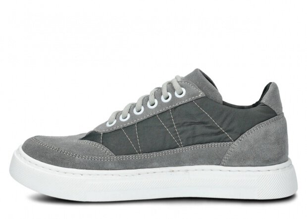 SHOE NAGABA 606 GREY VELOURS LEATHER - 37