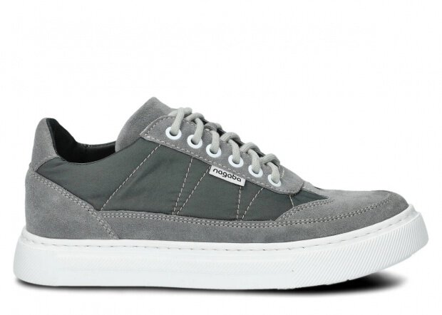 SHOE NAGABA 606 GREY VELOURS LEATHER - 37