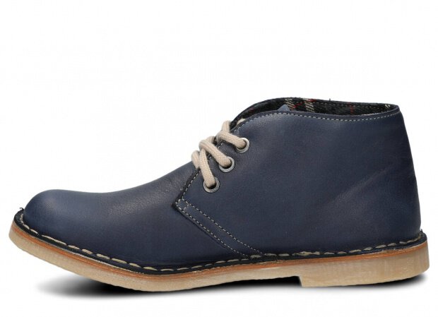 Ankle boot NAGABA 082 navy blue rustic leather