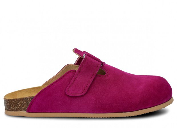 Profiled Slides NAGABA 018 purple velours leather s.  38-46