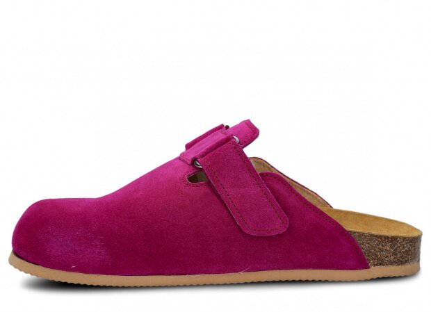 Profiled Slides NAGABA 018 purple velours leather s.  38-46