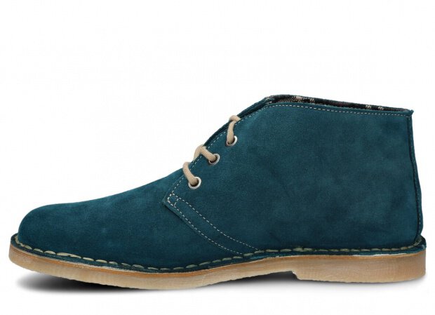 Ankle boot NAGABA 082 turquoise velours leather