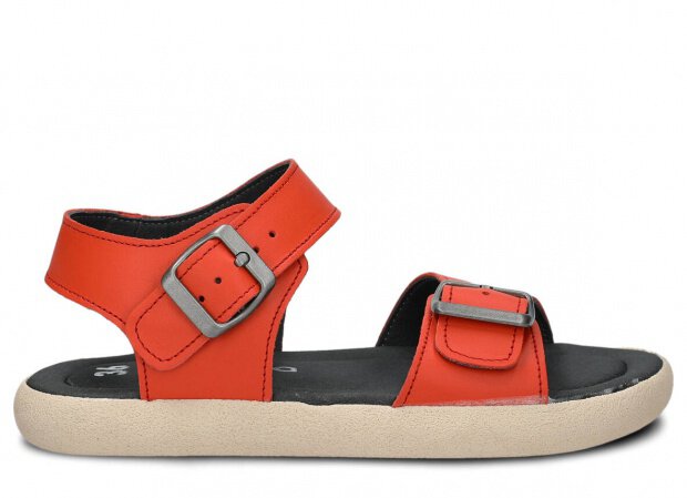 Women's sandal NAGABA 026 orange daikiri leather