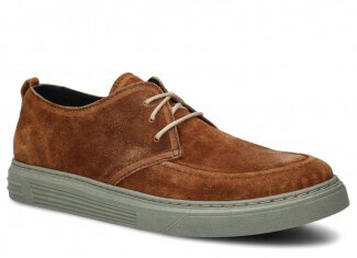 Men's shoe NAGABA 473 ginger velours wax leather
