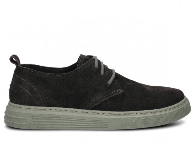 Men's shoe NAGABA 474 graphite velours wax leather